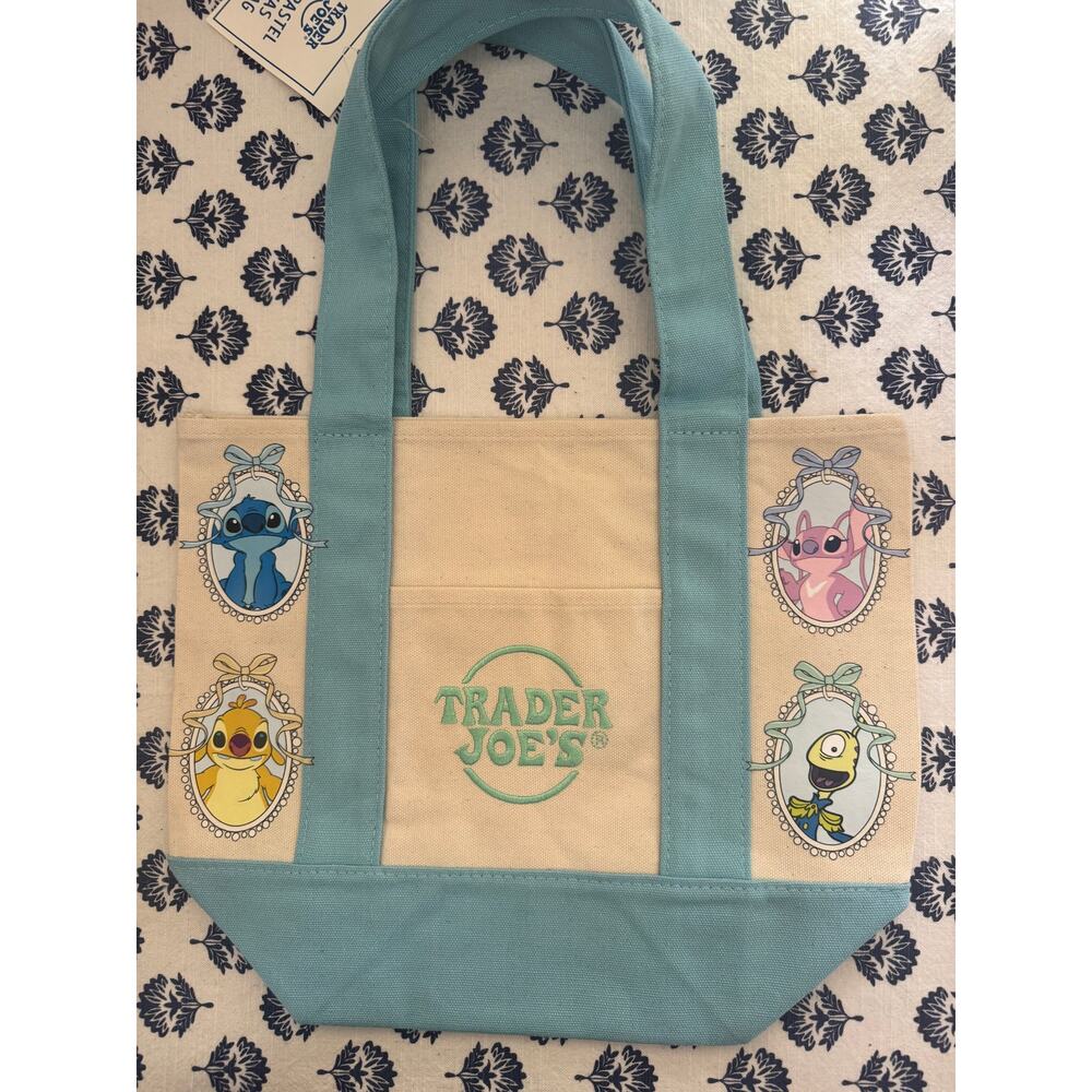 Disney Stitch and Friends Coquette Custom Made Trader Joes Mini Tote
